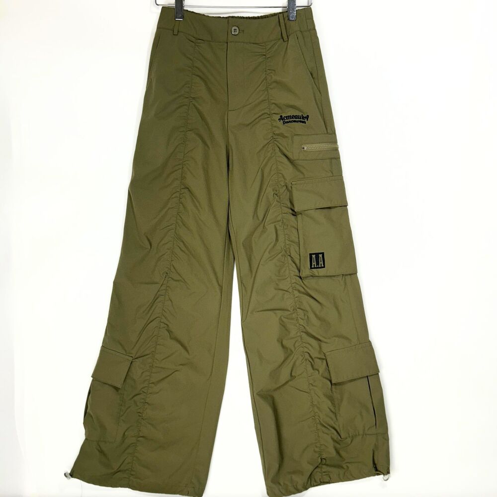 AcmeAura Cargo Pants Women 26 Y2K Streetwear Techwear Grunge K Pop Acubi Hip Hop